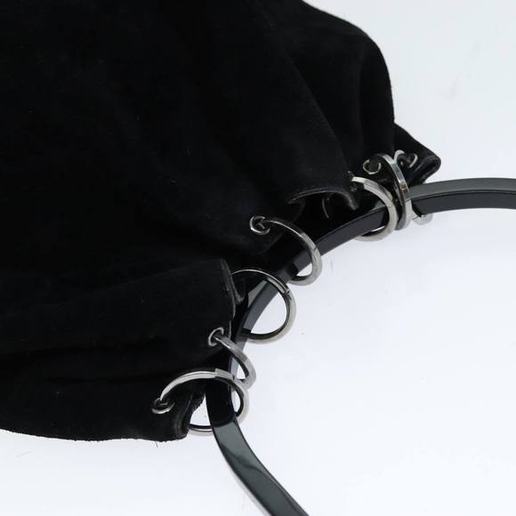 GUCCI Hand Bag Suede Outlet Black 001 3738 Auth 74647 - Picture 6 of 16